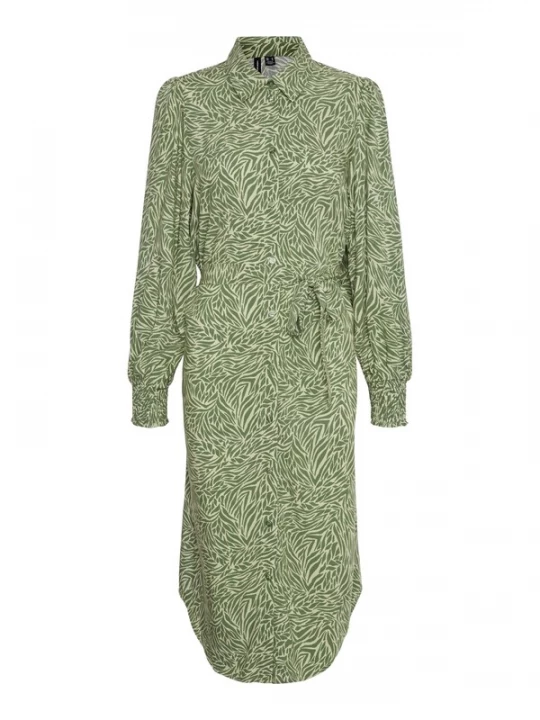 Foto van product VERO MODA Jurk 'Sara' pastelgroen / donkergroen