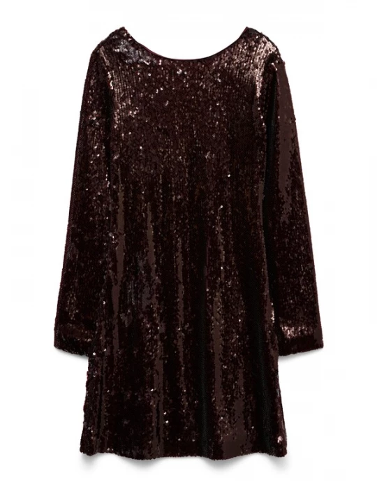 Foto van product VERO MODA Jurk 'VMAlly' wijnrood