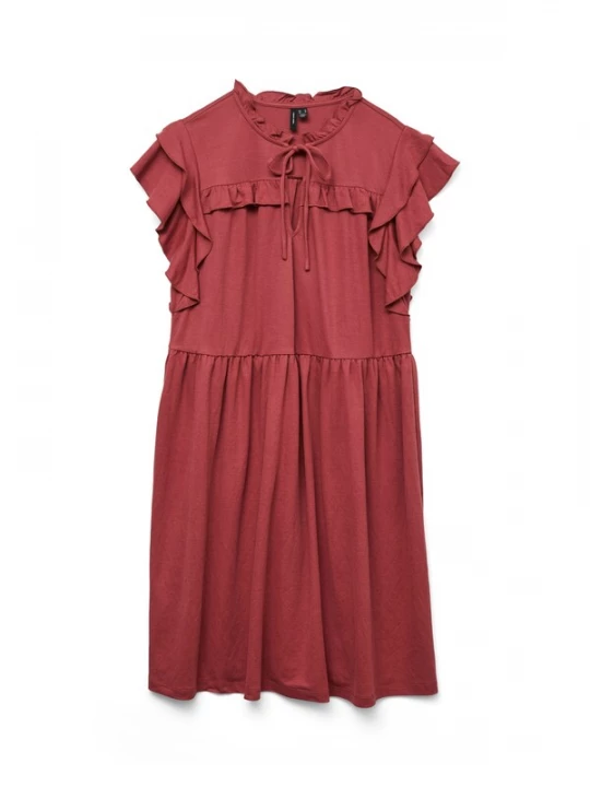 Foto van product VERO MODA Jurk 'VMANINA' lichtrood