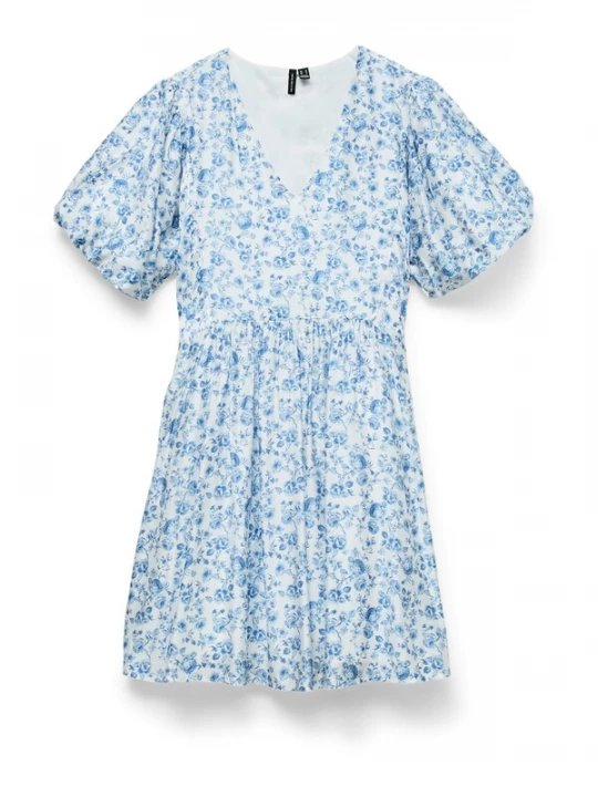 Foto van product VERO MODA Jurk 'VMBLISS' blauw / lichtblauw / wit