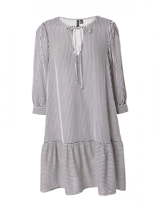 Foto van product VERO MODA Jurk 'VMBumpy' zwart / wit