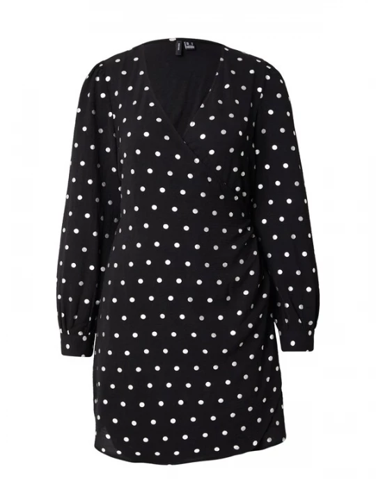 Foto van product VERO MODA Jurk 'VMCARLA' zwart / wit