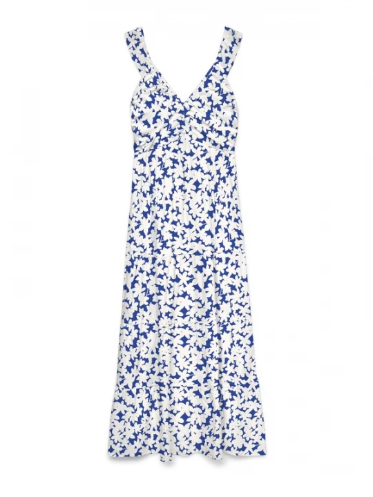 Foto van product VERO MODA Jurk 'VMDICTHE' azuur / wit