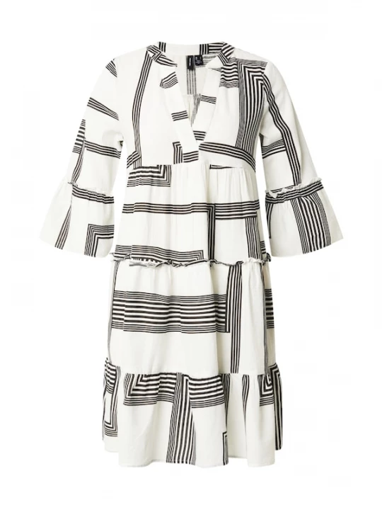 Foto van product VERO MODA Jurk 'VMDicthe' zwart / wit