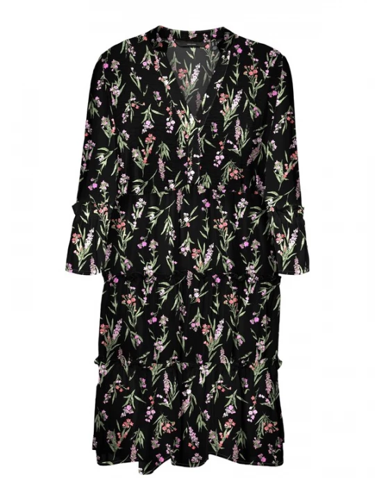 Foto van product VERO MODA Jurk 'VMEasy' lichtgroen / orchidee / pastelrood / zwart