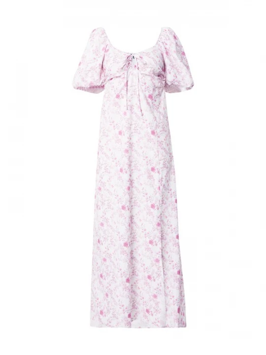 Foto van product VERO MODA Jurk 'VMGABRIELLA' oudroze / wit