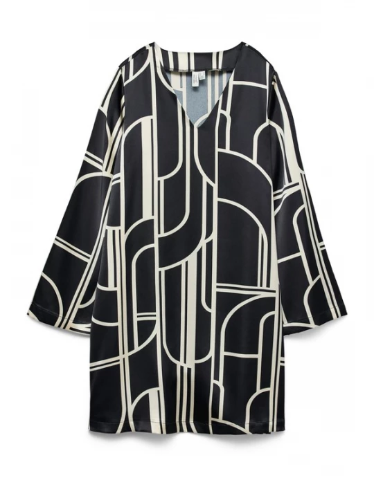 Foto van product VERO MODA Jurk 'VMHADLEY' ecru / zwart