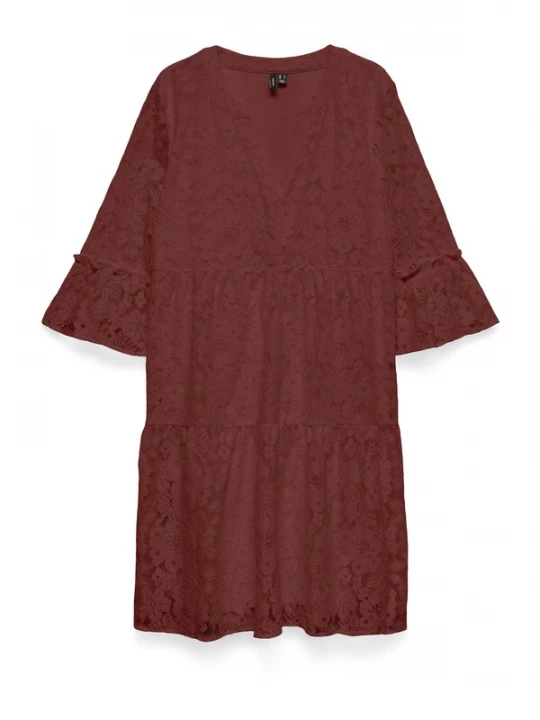 Foto van product VERO MODA Jurk 'VMHONEY' donkerrood