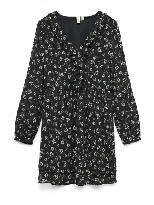 Foto van product VERO MODA Jurk 'VMIHANNAH' grijs / groen / zwart
