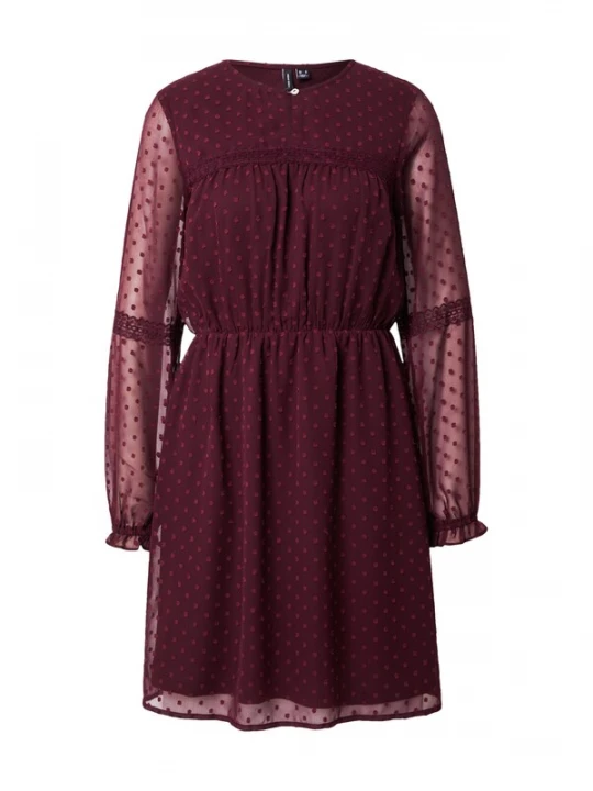 Foto van product VERO MODA Jurk 'VMLIZA' wijnrood