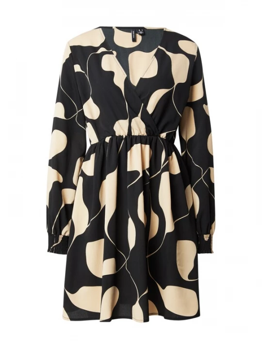 Foto van product VERO MODA Jurk 'VMLYDIA' beige / zwart