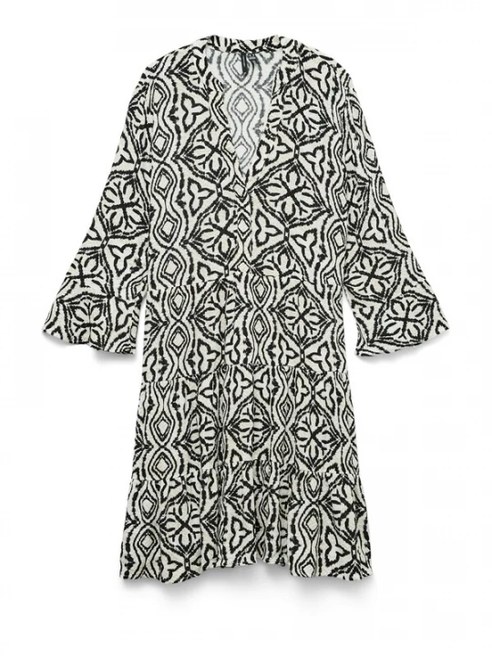Foto van product VERO MODA Jurk 'VMMENNY' beige / lichtgrijs / zwart