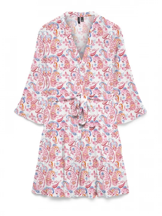 Foto van product VERO MODA Jurk 'VMMENNY' blauw / oranje / rosa / wit