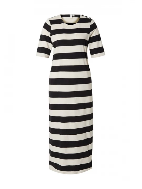 Foto van product VERO MODA Jurk 'VMMILLA' zwart / offwhite