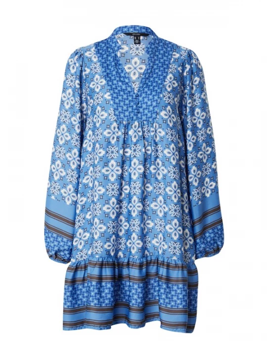 Foto van product VERO MODA Jurk 'VMRYA' blauw / royal blue / koningsblauw / wit