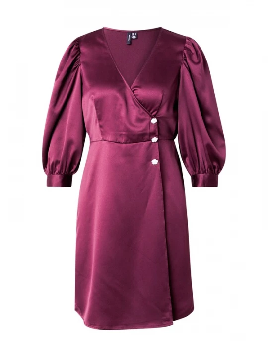 Foto van product VERO MODA Jurk 'VMSELMA' wijnrood