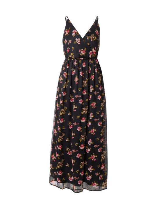Foto van product VERO MODA Jurk 'VMSMILLA' olijfgroen / oudroze / cranberry / zwart