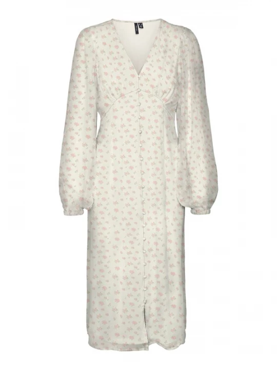 Foto van product VERO MODA Jurk 'VMSMILLA' pastelgroen / rosa / wit