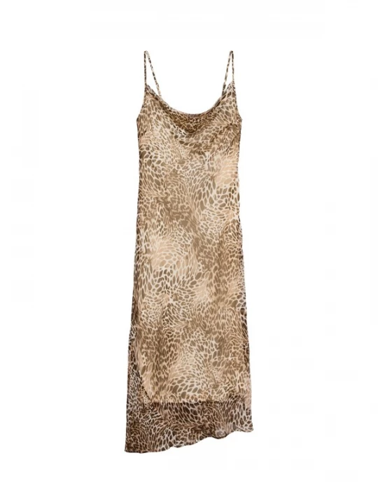 Foto van product VERO MODA Jurk 'VMSMILLA' sand / donkerbruin