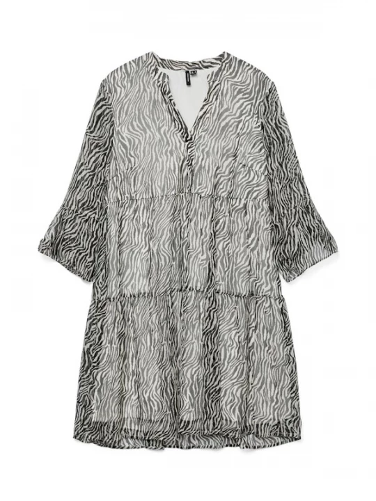 Foto van product VERO MODA Jurk 'VMSMILLA' zwart / wit