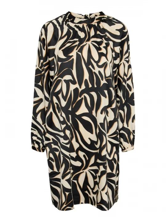 Foto van product VERO MODA Jurk 'VMVEGA' beige / sand / zwart