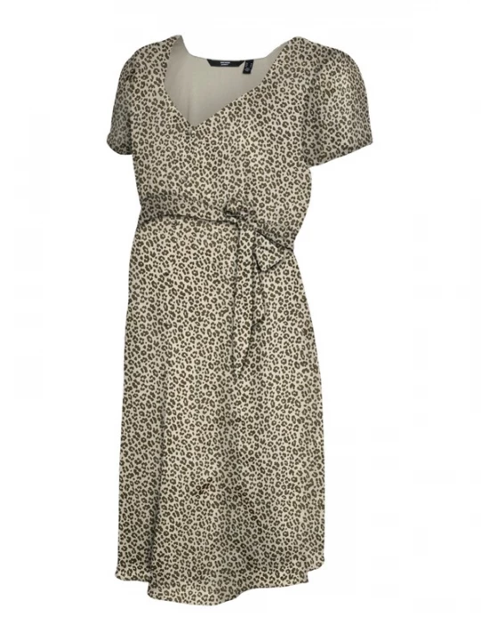 Foto van product Vero Moda Maternity Blousejurk 'VMMIdalia' kaki / olijfgroen