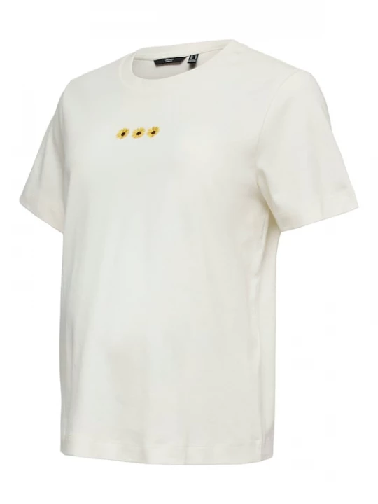 Foto van product Vero Moda Maternity Shirt 'VMMSara Mette' bruin / geel / wit