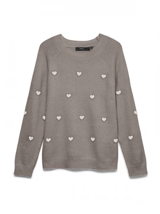 Foto van product Vero Moda Maternity Trui 'VMMDoffy' taupe / wit