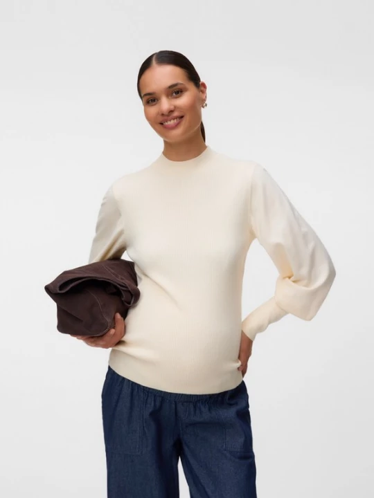 Foto van product Vero Moda Maternity Trui 'VMMHollykaris' ivoor