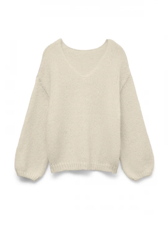 Foto van product VERO MODA Oversized trui 'VMMaybe' ecru