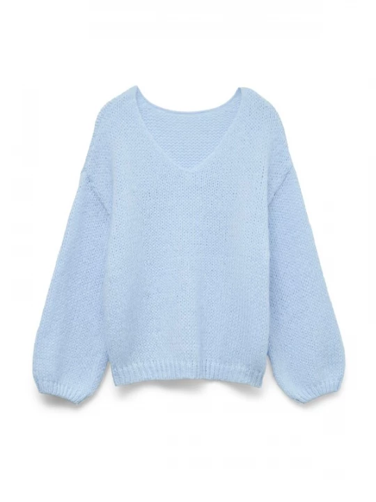 Foto van product VERO MODA Oversized trui 'VMMaybe' lichtblauw
