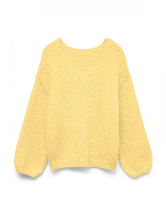 Foto van product VERO MODA Oversized trui 'VMMaybe' lichtgeel