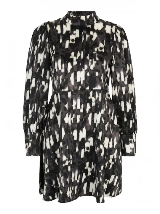 Foto van product Vero Moda Petite Jurk 'MERLE' donkergrijs / zwart / wit