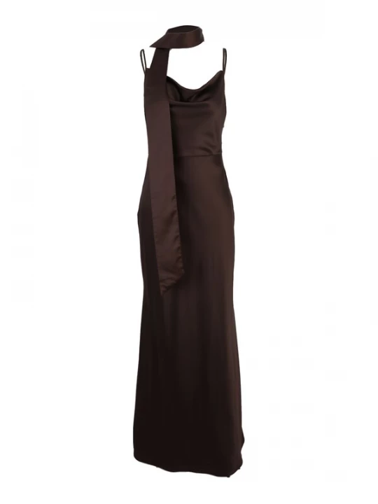 Foto van product Vero Moda Petite Jurk 'VMCENIA' chocoladebruin