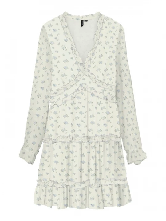 Foto van product Vero Moda Petite Jurk 'VMSMILLA' opaal / donkergroen / wit