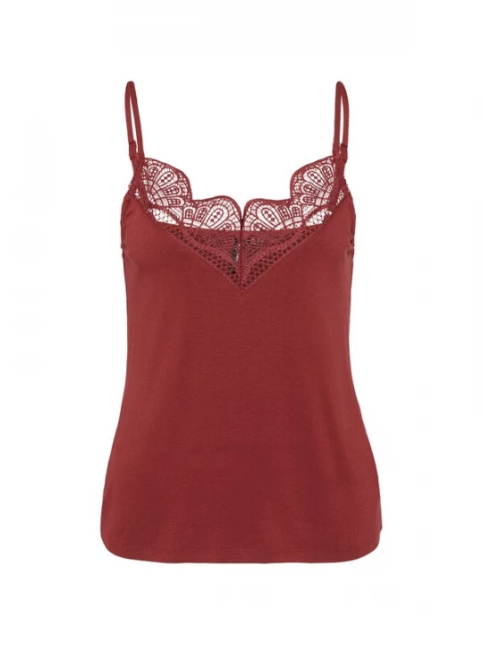 Foto van product Vero Moda Petite Top 'VMGLADYS' wijnrood