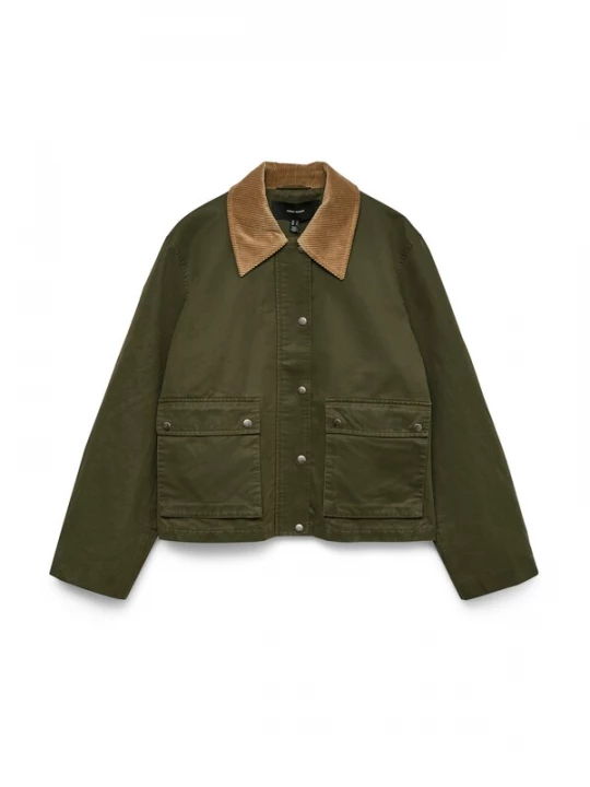 Foto van product Vero Moda Petite Tussenjas 'VMBLAKE' karamel / olijfgroen