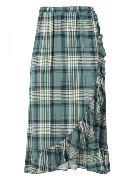 Foto van product VERO MODA Rok 'VMCAMILLO' blauw / pastelgroen / wit