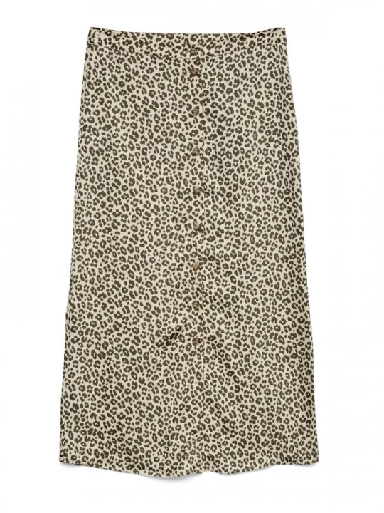 Foto van product VERO MODA Rok 'VMIDALIA' crème / olijfgroen