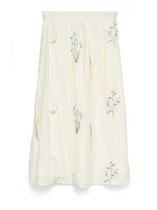 Foto van product VERO MODA Rok 'VMLina' lichtblauw / geel / groen / natuurwit
