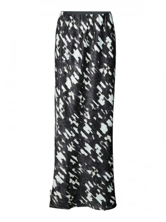 Foto van product VERO MODA Rok 'VMMERLE' lichtgrijs / zwart / wit