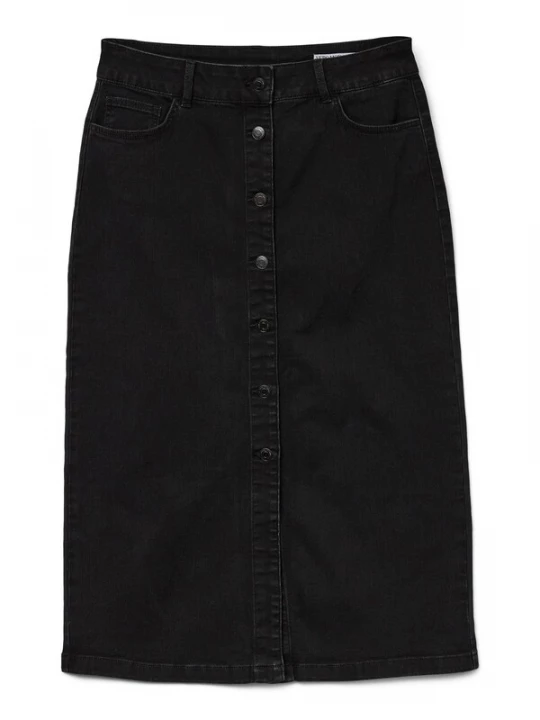 Foto van product VERO MODA Rok 'VMNatty' black denim