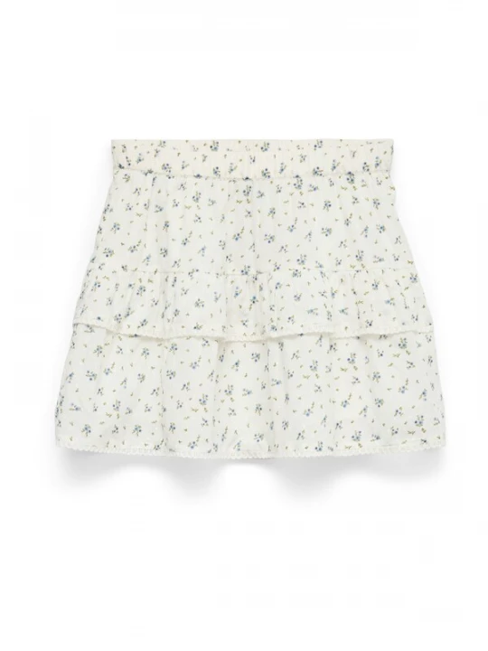 Foto van product VERO MODA Rok 'VMTrine' lichtblauw / donkerblauw / olijfgroen / wit