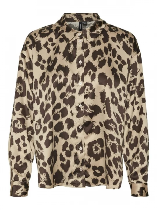 Foto van product VERO MODA Shirt '10316597' bruin gemêleerd