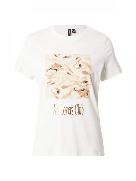Foto van product VERO MODA Shirt beige / goud / wit