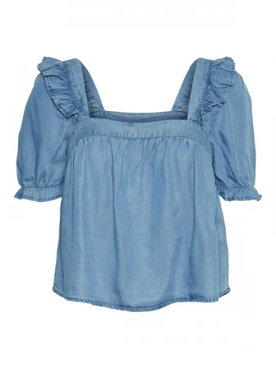 Foto van product VERO MODA Shirt 'HARPER' blauw denim