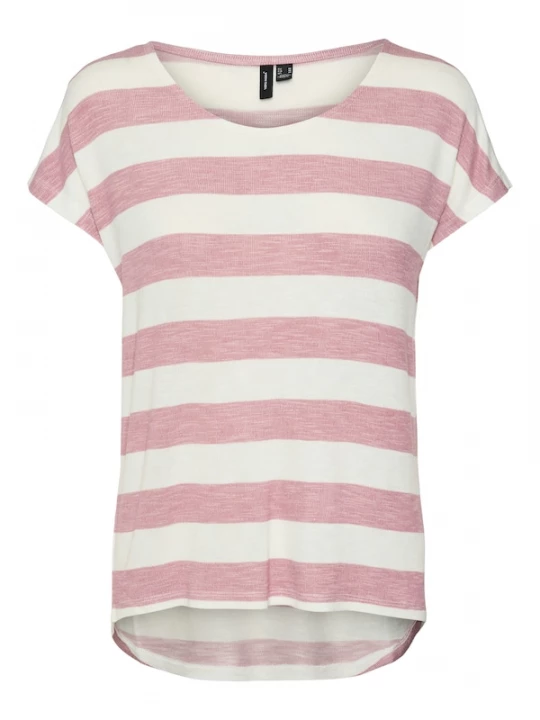 Foto van product VERO MODA Shirt rosa / wit