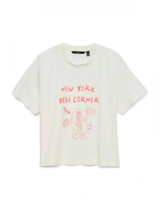 Foto van product VERO MODA Shirt rosa / wit
