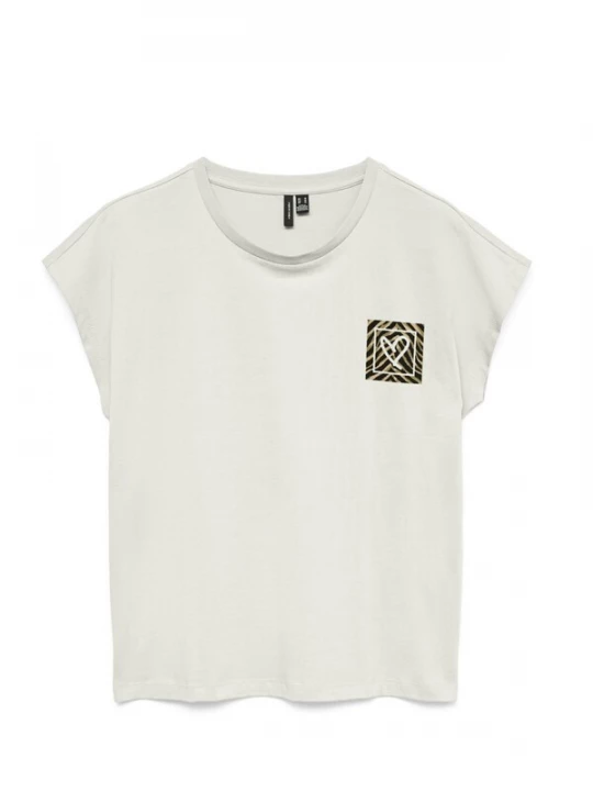 Foto van product VERO MODA Shirt 'VERO MODA - Dames t-shirt' wit