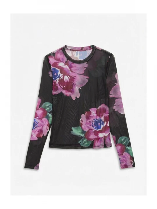 Foto van product VERO MODA Shirt 'VMASTI' limoen / pink / rood / zwart